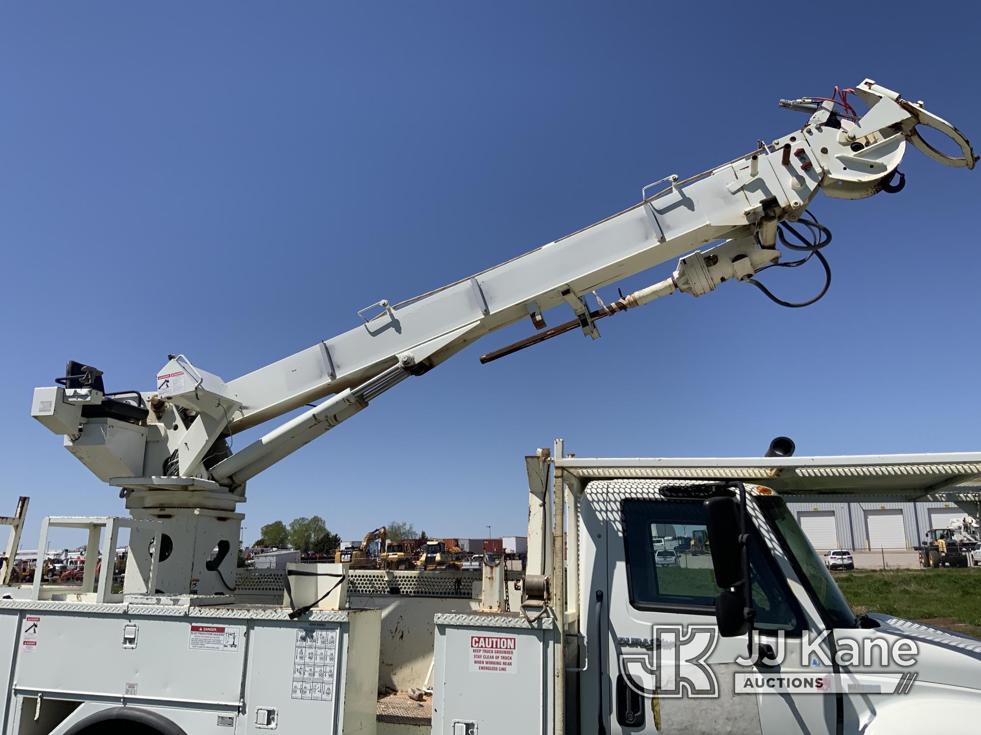 (Yukon, OK) Terex Commander 4045, Digger Derrick rear mounted on 2012 International 4300 DuraStar Ut