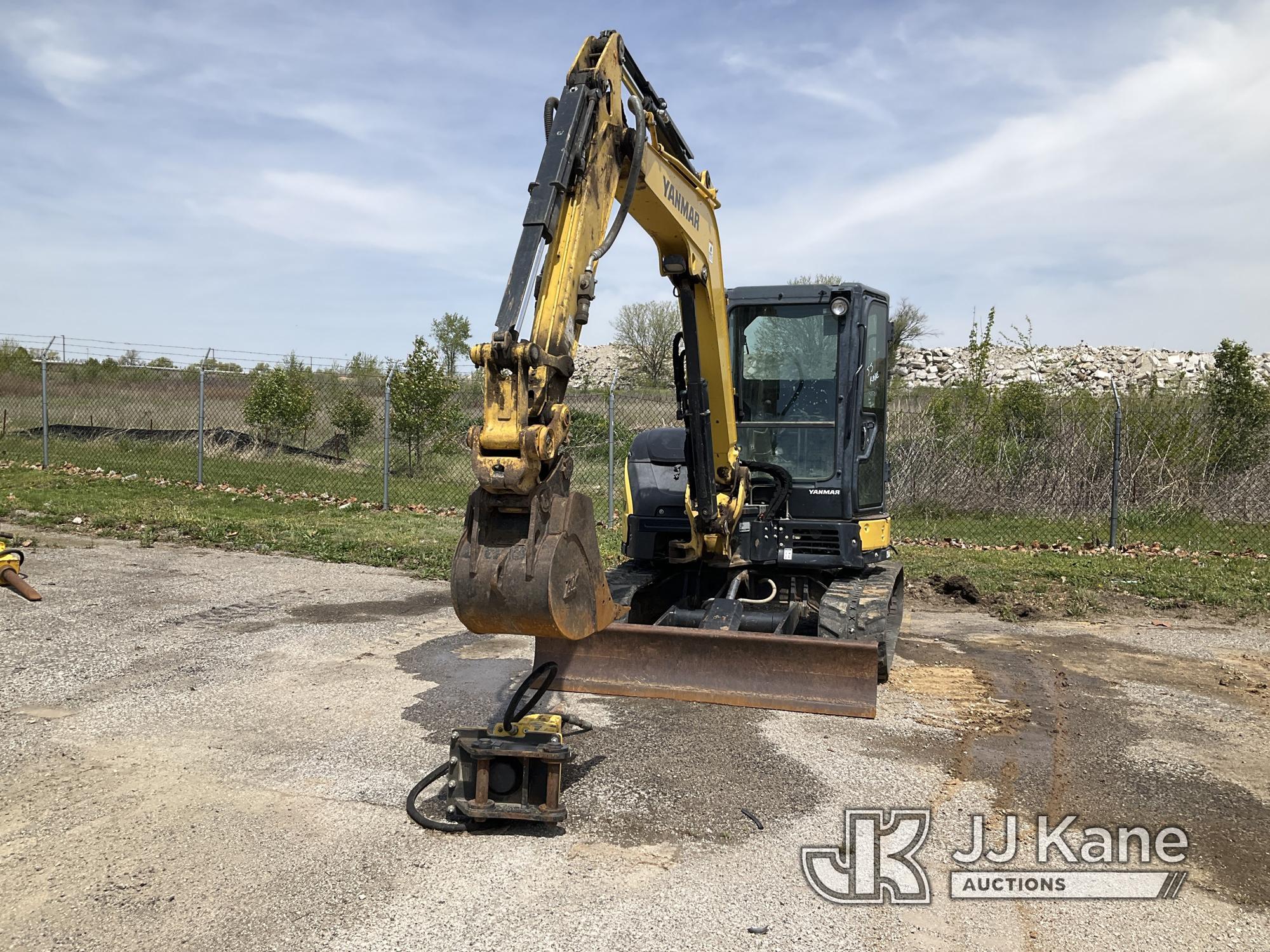 (Kansas City, MO) 2017 Yanmar VI045 Mini Hydraulic Excavator Runs, Moves, & Operates