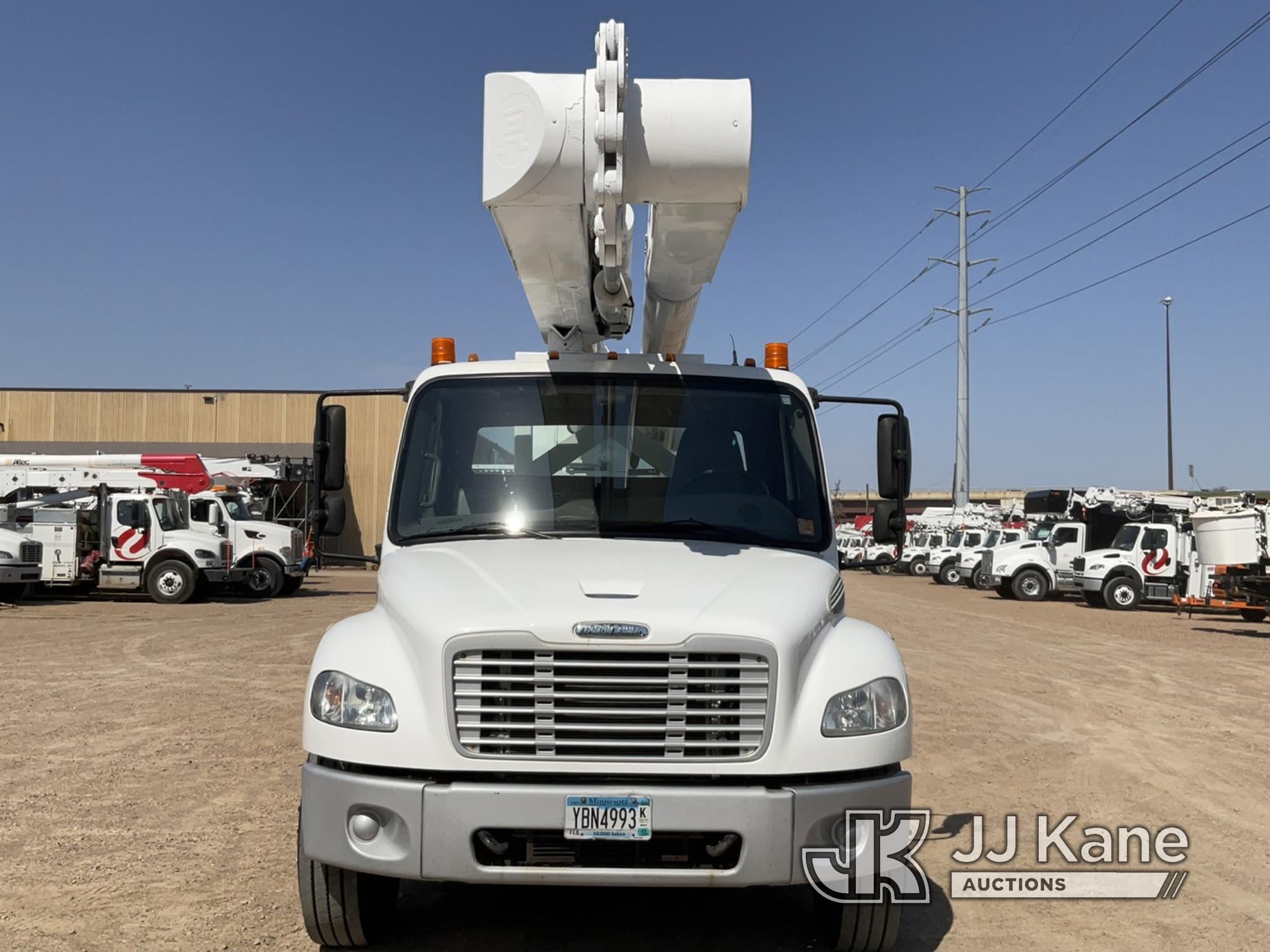 (Shakopee, MN) Altec AM55, Over-Center Material Handling Bucket Truck rear mounted on 2016 Freightli