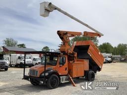 (Hawk Point, MO) Altec LRV60E70, Over-Center Elevator Bucket Truck mounted behind cab on 2012 Freigh