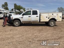 (Shakopee, MN) 2009 RAM 2500 4x4 Crew-Cab Service Truck Starts, Runs, Moves, Plow Operates, Body dam