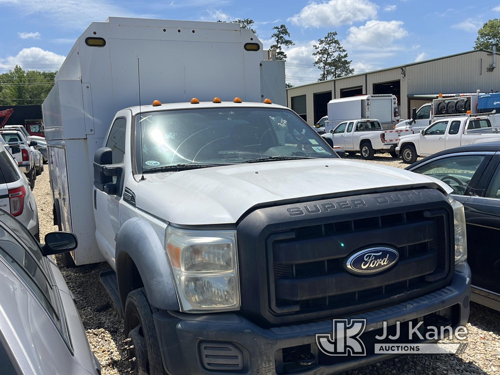 (Robert, LA) 2011 Ford F550 Enclosed High-Top Service Truck Not Running, Condition Unknown