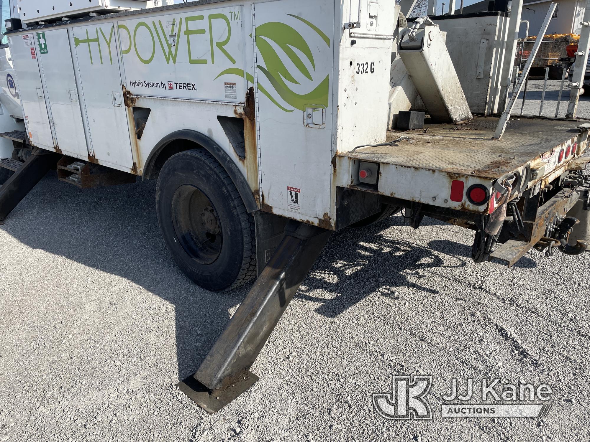 (Springfield, IL) Terex/Telelect Hi-Ranger HRX-55, Articulating Material Handling Bucket Truck rear