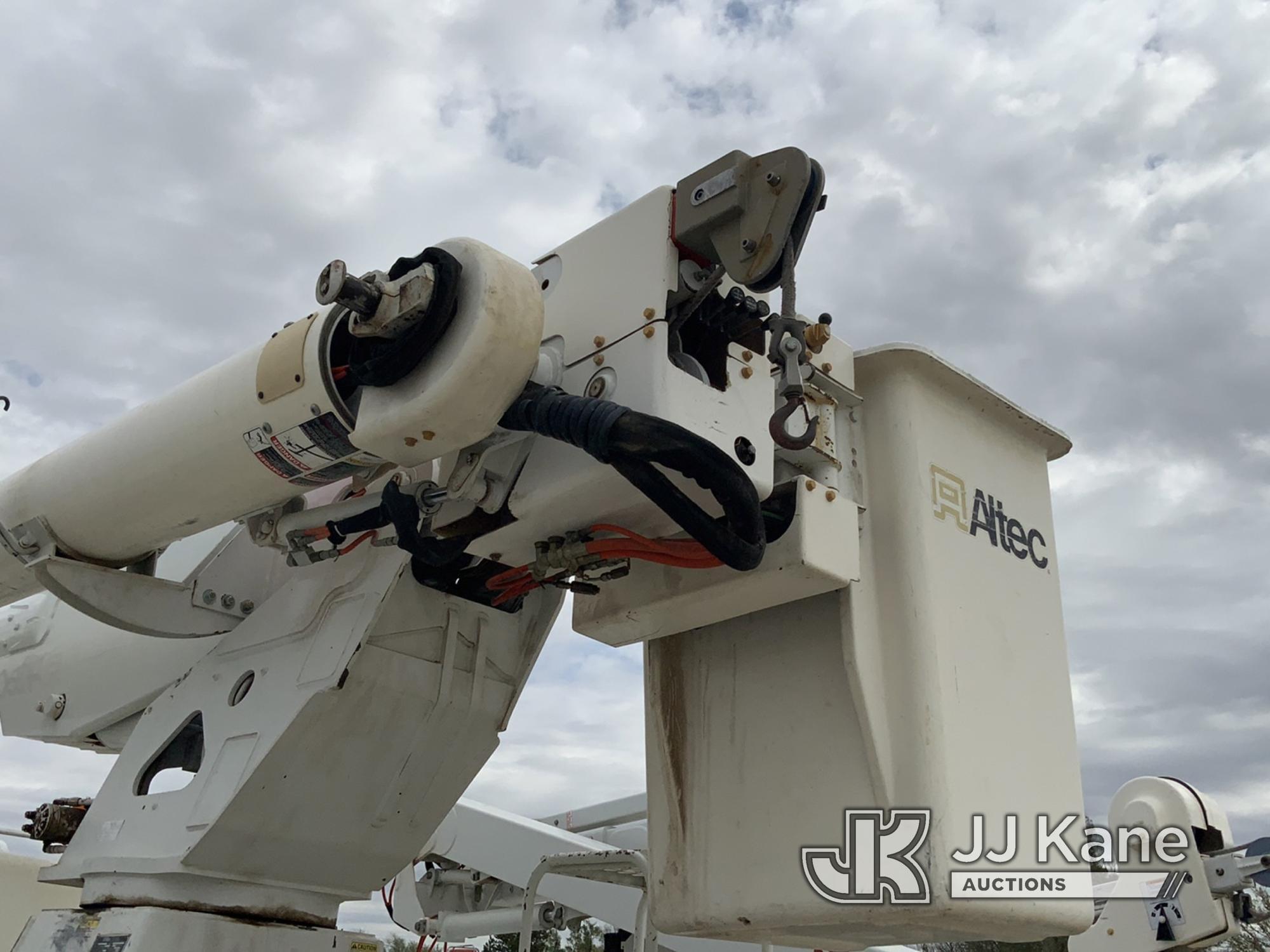 (Dighton, KS) Altec AM855-MH, Over-Center Material Handling Bucket Truck rear mounted on 2000 Freigh
