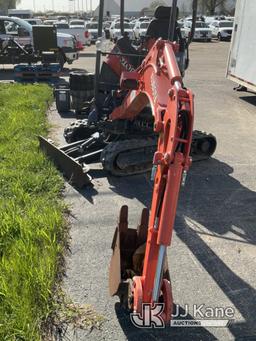 (South Beloit, IL) Kubota U17VR1 Mini Hydraulic Excavator Wrecked-Condition Unknown, Hole in Fuel Ta