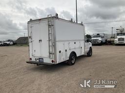 (Waxahachie, TX) 2012 Ford E350 Econoline Cutaway Service Van Runs & Moves) (Jump To Start, Cracked