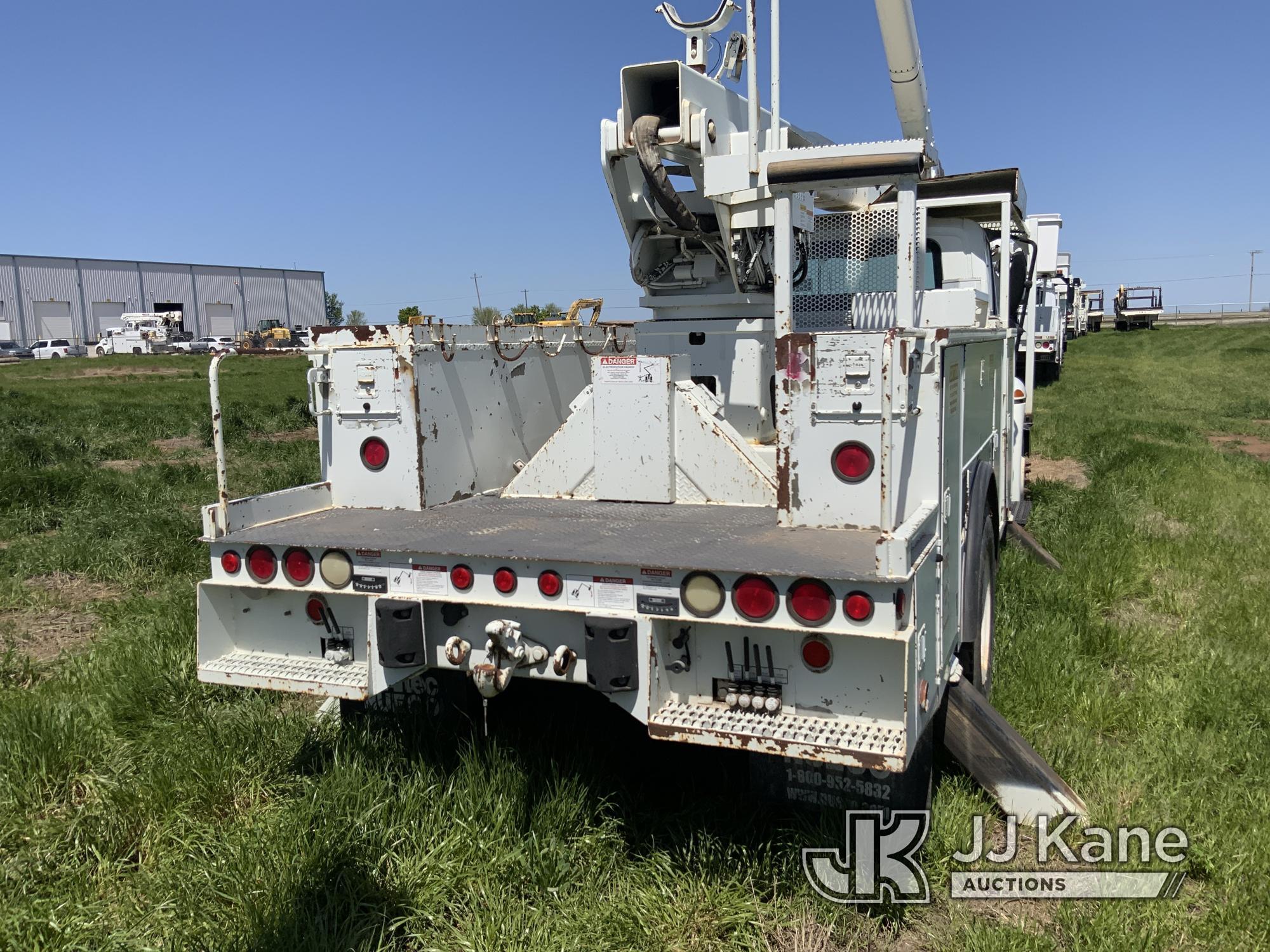 (Yukon, OK) HiRanger 5TC-55, Material Handling Bucket Truck rear mounted on 2013 International 4300