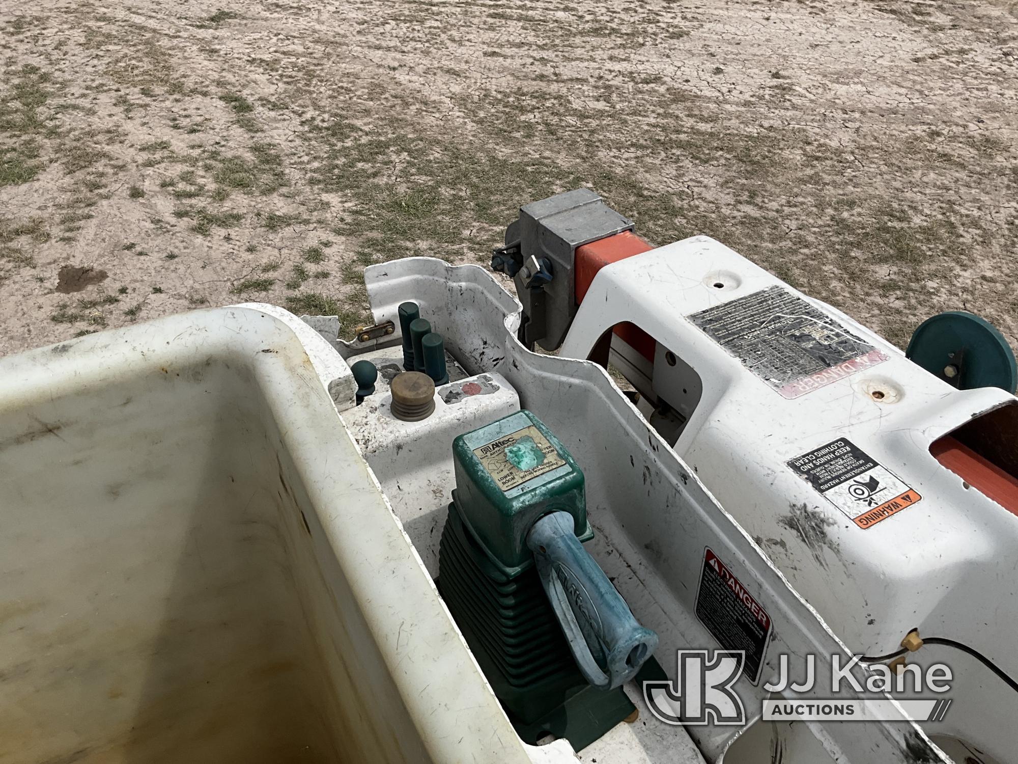 (Weslaco, TX) Altec AM55, Over-Center Material Handling Bucket Truck rear mounted on 2013 Internatio