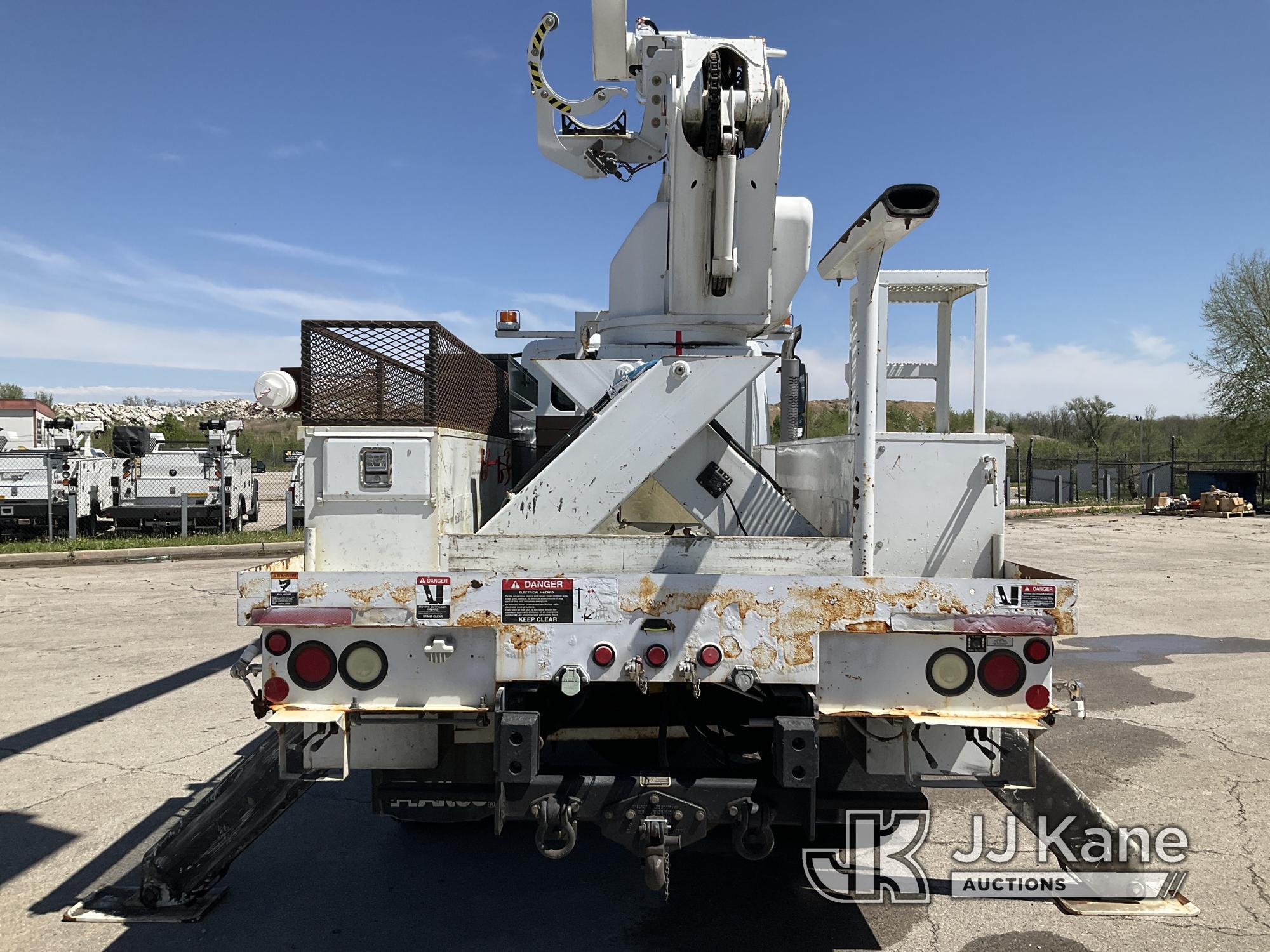 (Kansas City, MO) Altec AM55E-MH, Over-Center Material Handling Bucket Truck rear mounted on 2014 In