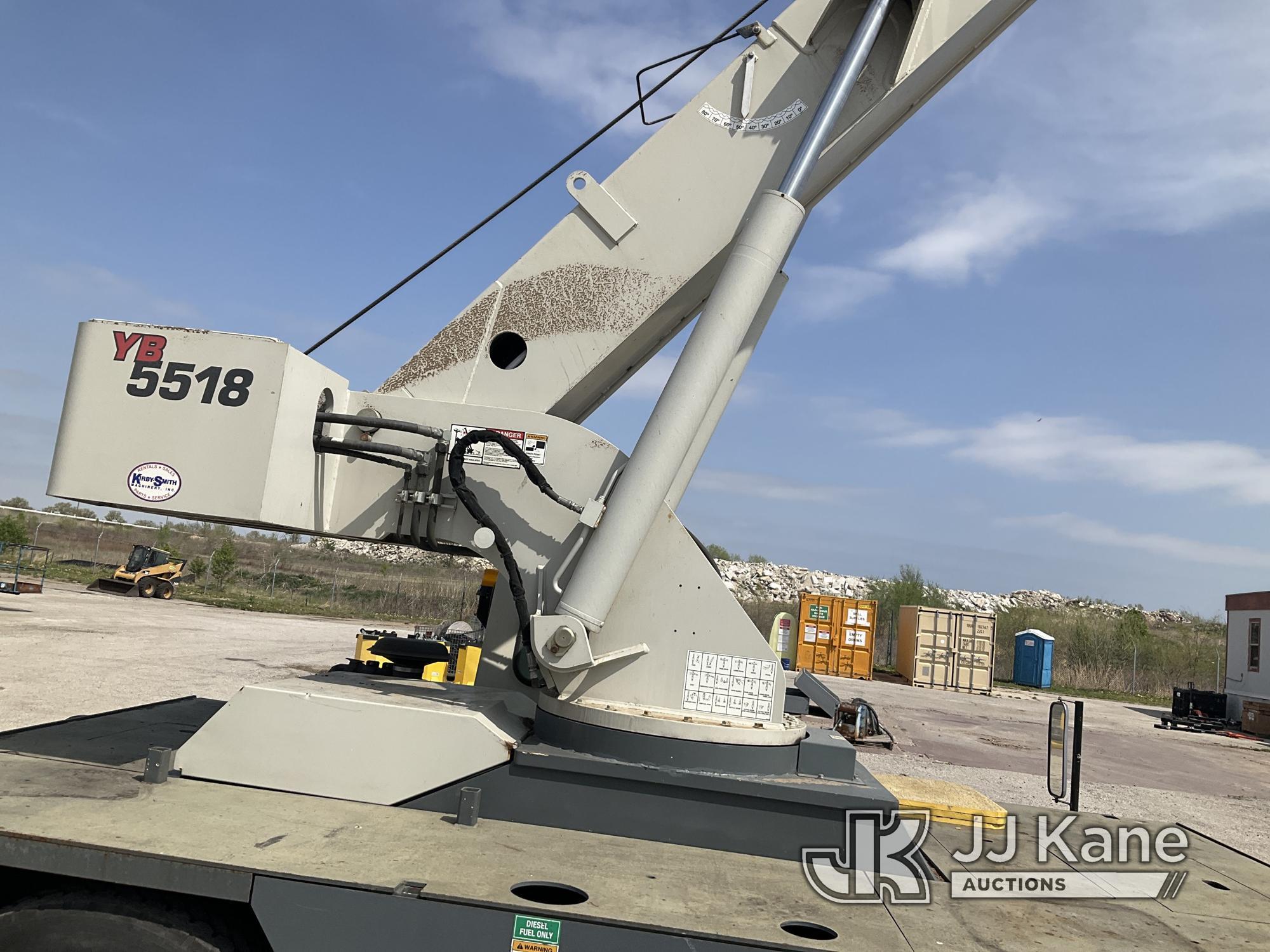 (Kansas City, MO) 2012 Grove YB5518 Carry Deck Crane Runs, Moves, & Operates) (Buyer Will Have To Ge