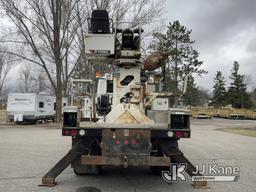 (Bagley, MN) Terex Commander C4042, Digger Derrick rear mounted on 2012 International 7400 4x4 Flatb