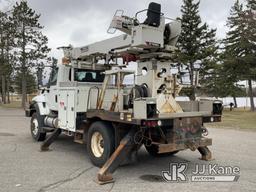 (Bagley, MN) Terex Commander C4042, Digger Derrick rear mounted on 2012 International 7400 4x4 Flatb