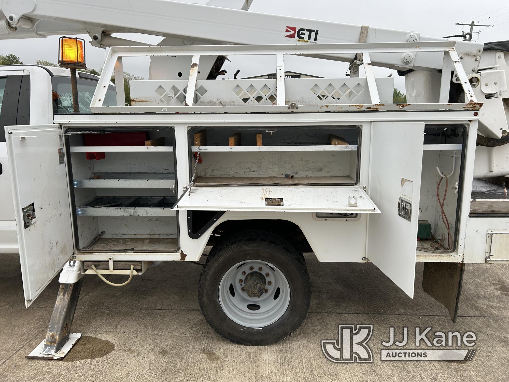 (Conway, AR) ETI ETC40IH, Articulating & Telescopic Bucket Truck mounted behind cab on 2017 Ford F55