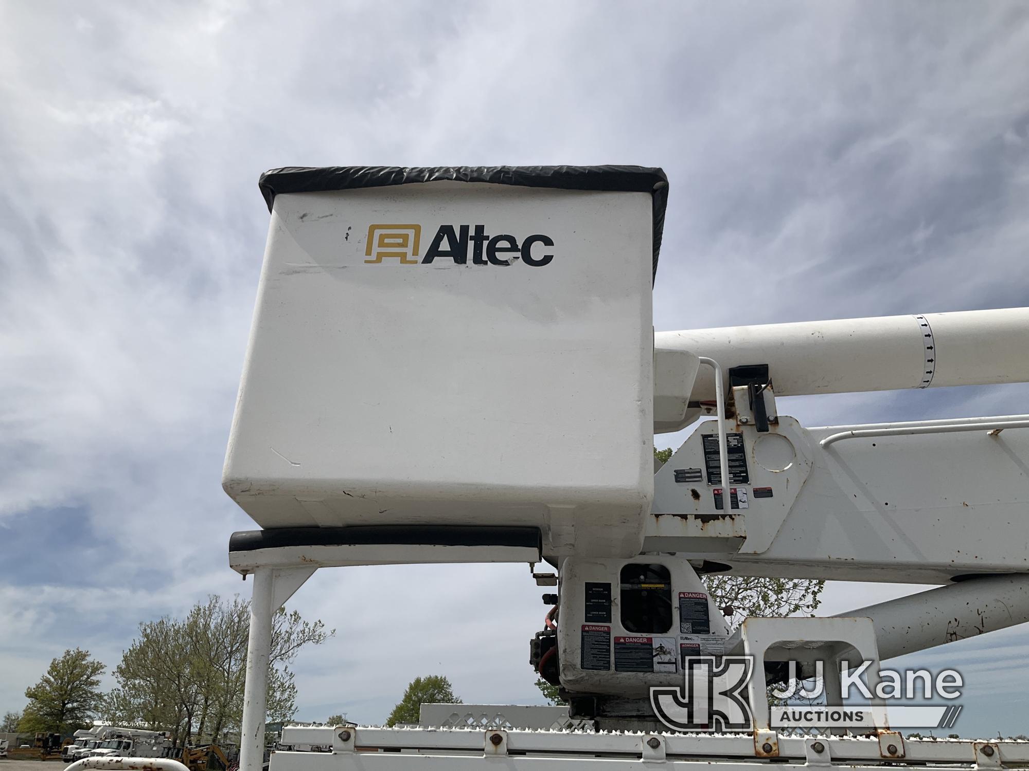 (Kansas City, MO) Altec AA755-MH, Material Handling Bucket Truck rear mounted on 2013 Freightliner M