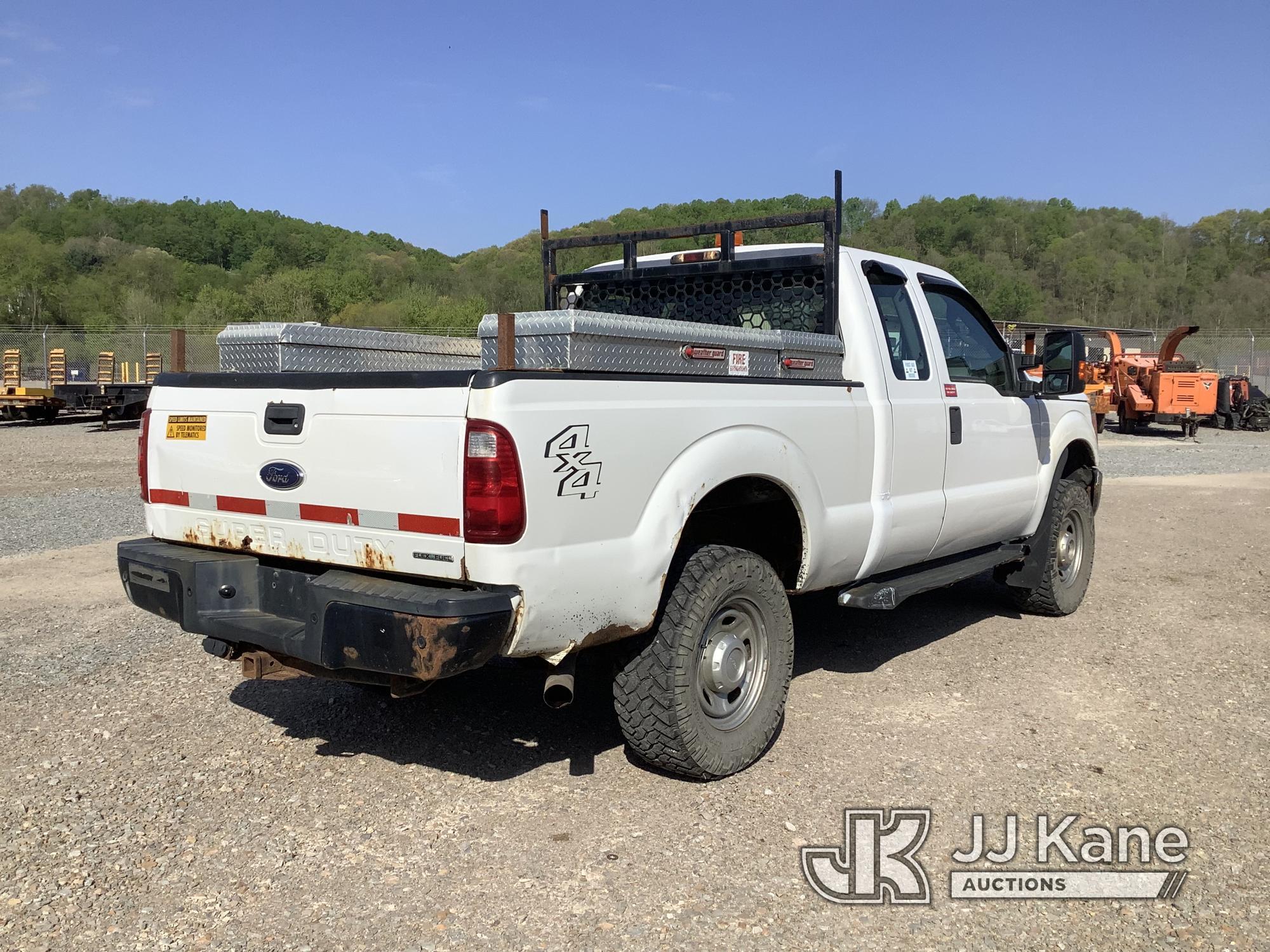 (Smock, PA) 2015 Ford F250 4x4 Extended-Cab Pickup Truck Runs & Moves, Jump To Start, Disconnected T
