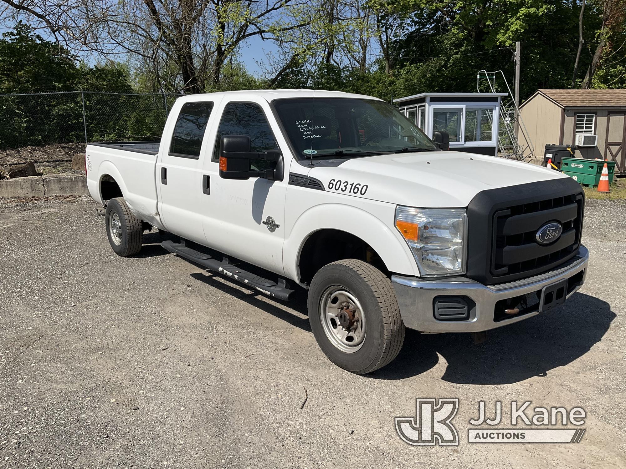 (Plymouth Meeting, PA) 2014 Ford F250 4x4 Crew-Cab Pickup Truck Runs & Moves, Body & Rust Damage, Ch