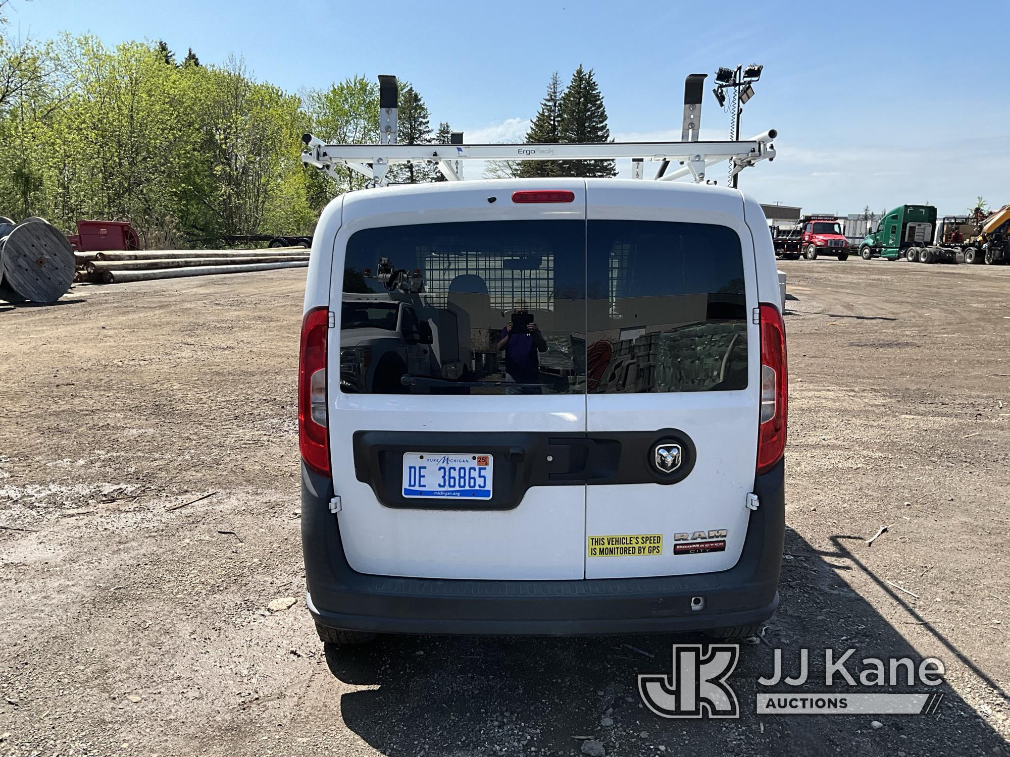 (Wixom, MI) 2015 RAM ProMaster City Van Body/Service Truck Runs & Moves) (Needs To Be Reflashed,  Ch
