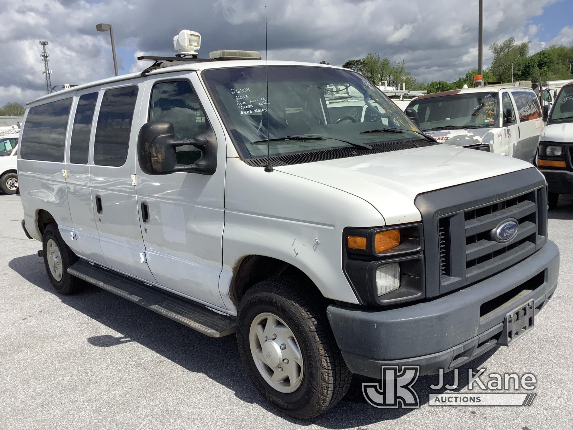 (Chester Springs, PA) 2013 Ford E350 Cargo Van Runs & Moves, Body & Rust Damage) (Inspection and Rem