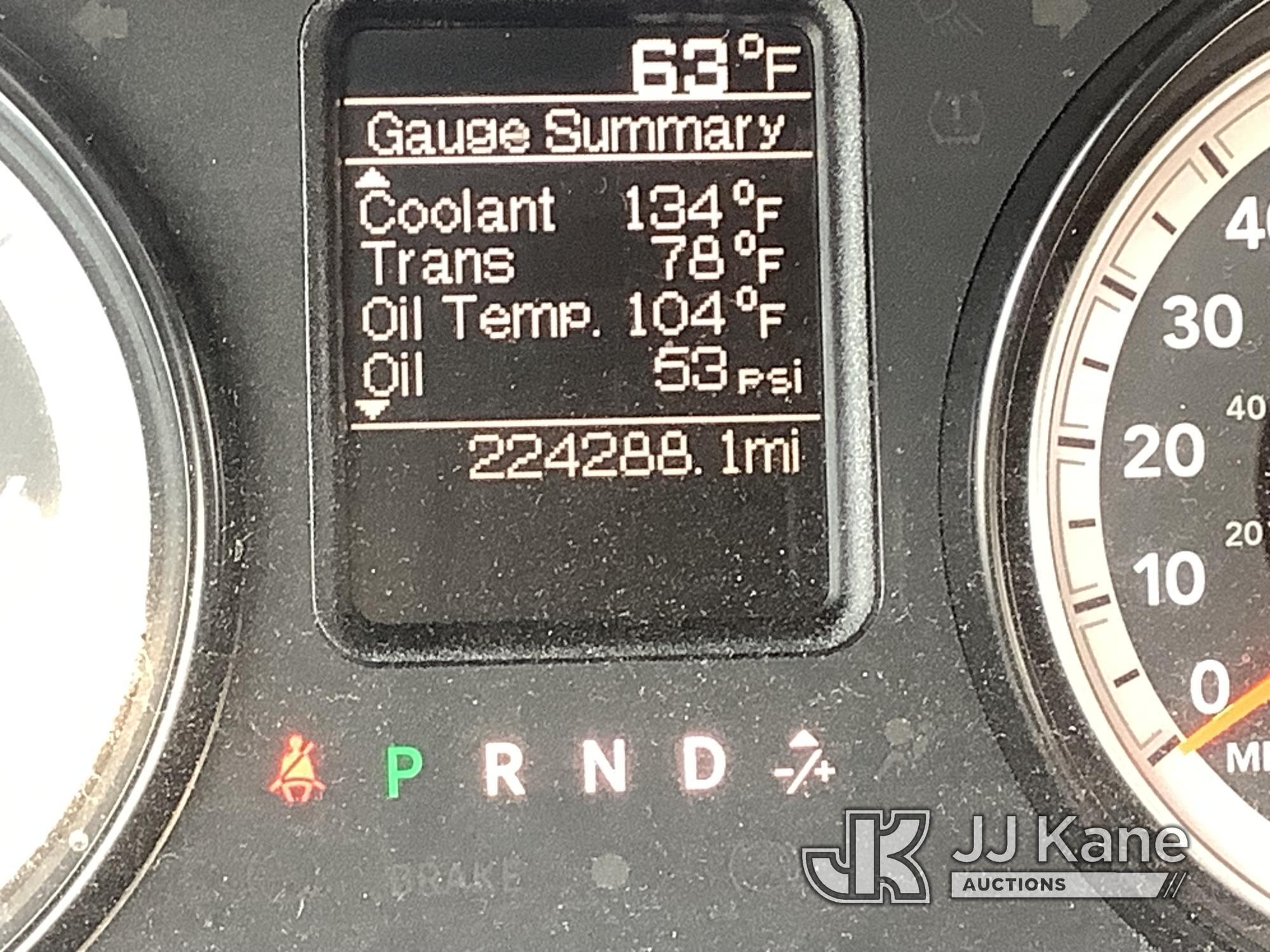 (Smock, PA) 2016 RAM 1500 Pickup Truck Runs & Moves, Check Engine Light On, Leaking Coolant, Over He