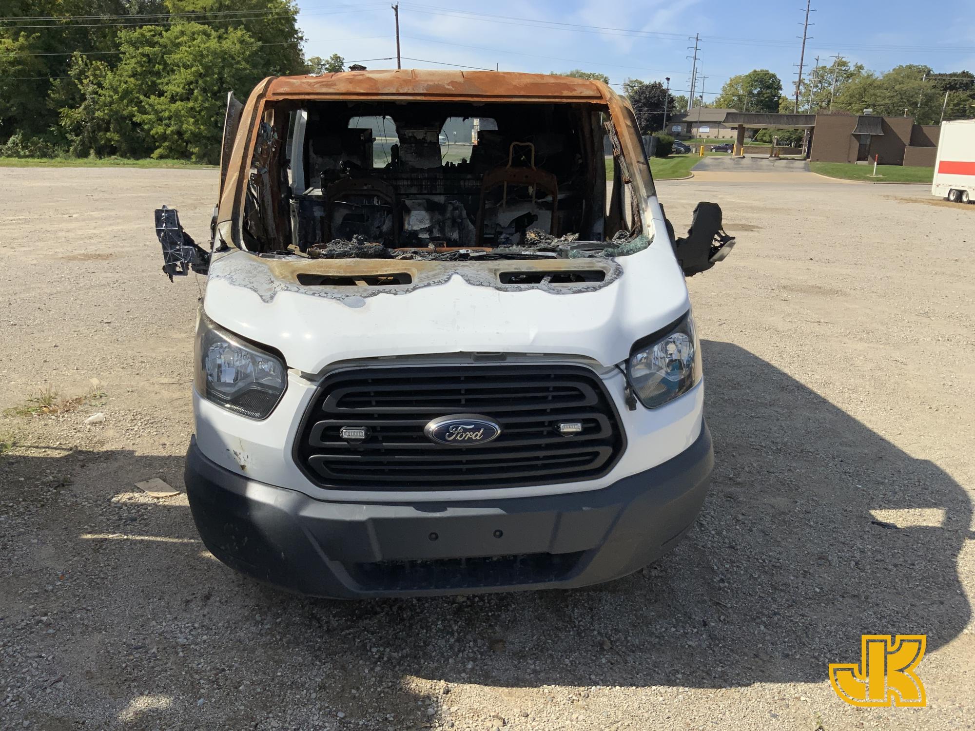 (Charlotte, MI) 2015 Ford Transit-250 Cargo Van Fire Damage, Not Running, Condition Unknown, BUYER L