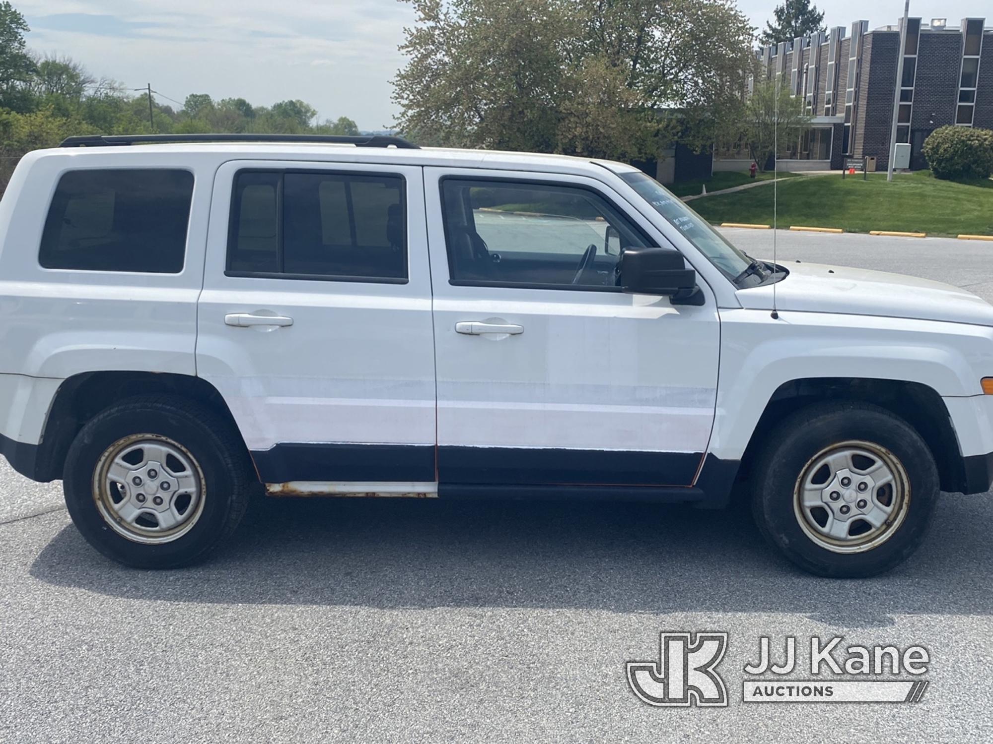 (Chester Springs, PA) 2012 Jeep Patriot 4x4 4-Door Sport Utility Vehicle Not Running, Condition Unkn