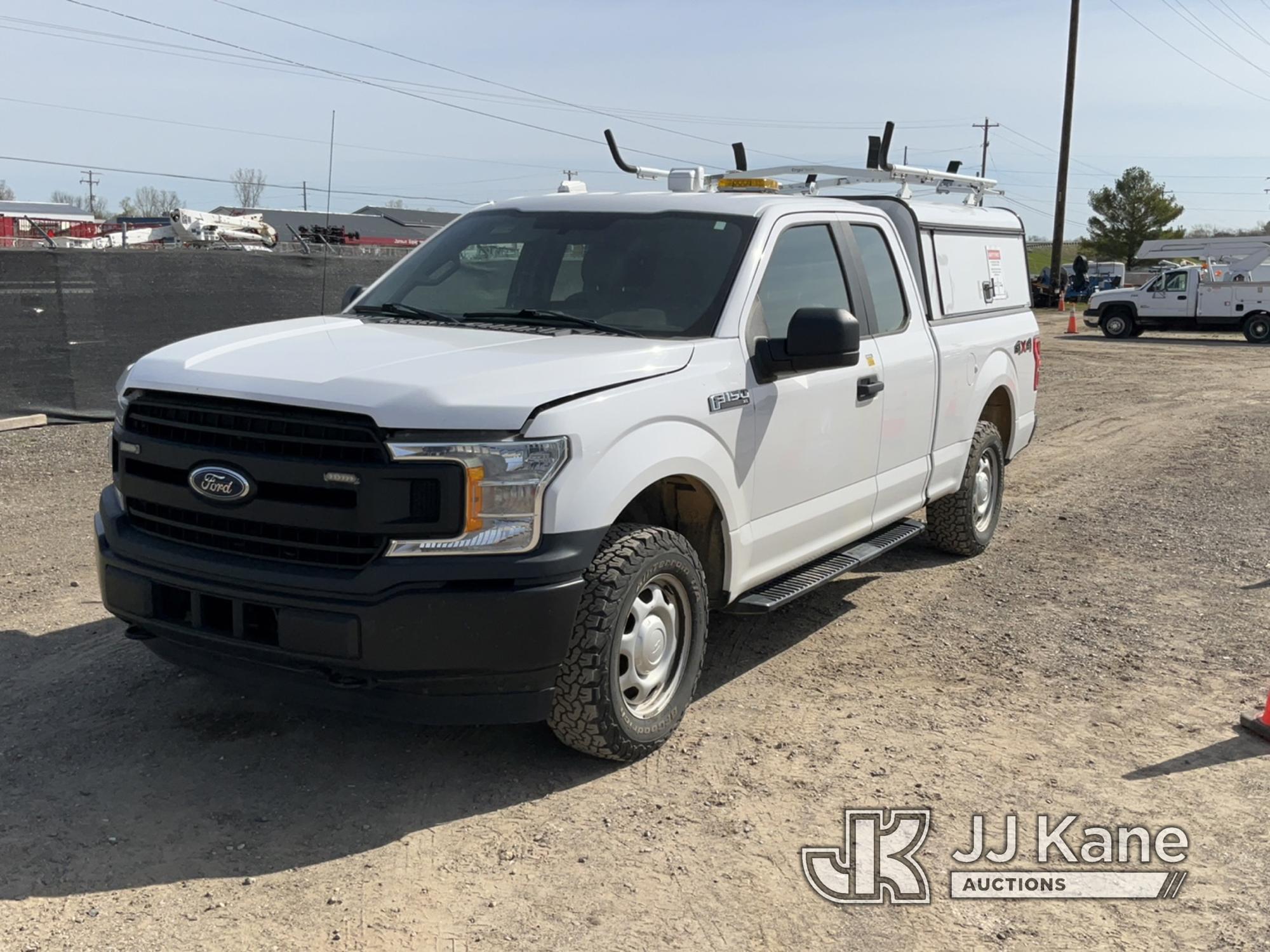 (Charlotte, MI) 2018 Ford F150 4x4 Extended-Cab Pickup Truck Runs, Moves, Jump To Start, Will Not St