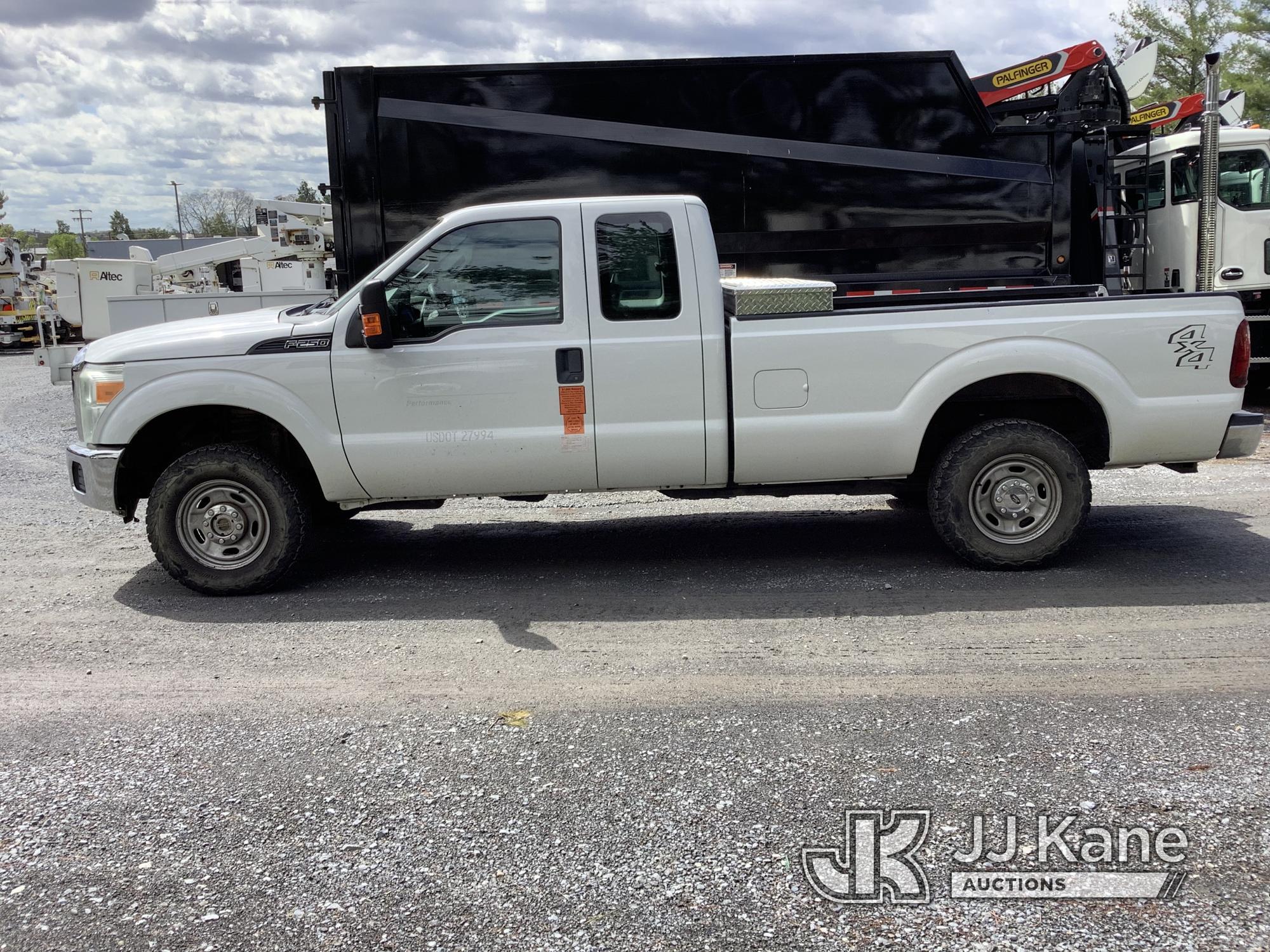 (Frederick, MD) 2016 Ford F250 4x4 Extended-Cab Pickup Truck Runs & Moves, Missing Tailgate, Rust &