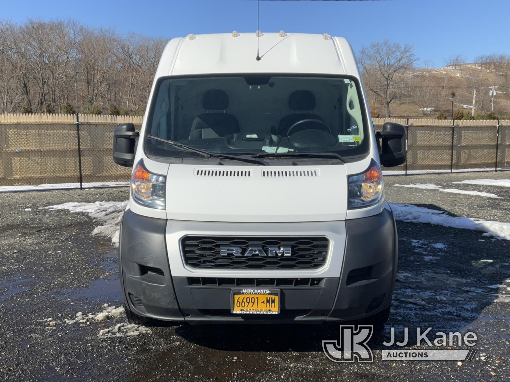 (Kings Park, NY) 2020 Ram Promaster 2500 High-Top Cargo Van Runs & Moves, Minor Body Damage) (Inspec