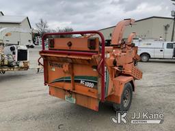 (Fort Wayne, IN) 2014 Vermeer BC1000XL Chipper (12in Drum), trailer mtd. Not Running, Condition Unkn