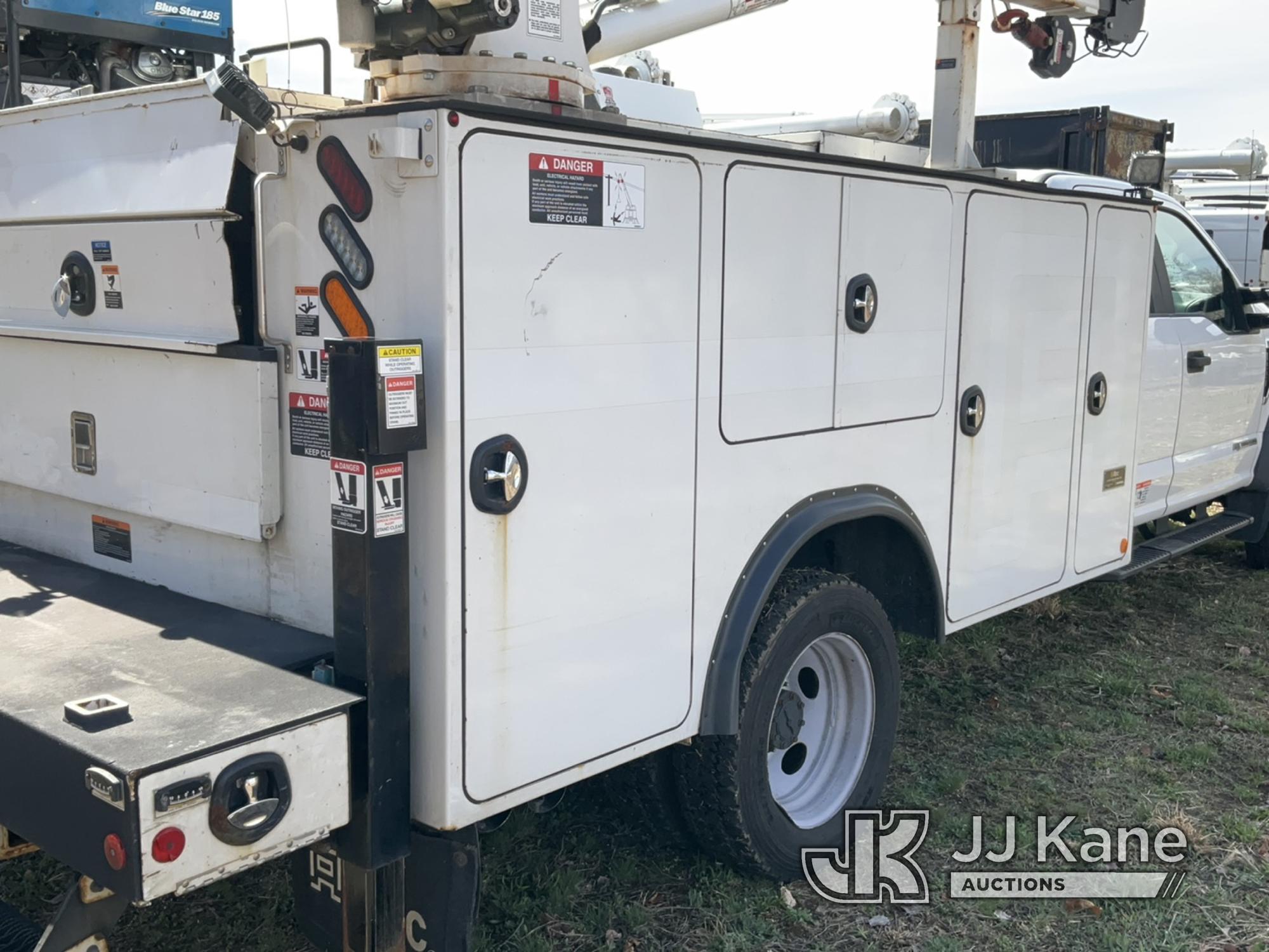 (Plains, PA) 2019 Ford F550 Extended-Cab Mechanics Service Truck Runs & Moves, PTO Issue, Crane & Ai