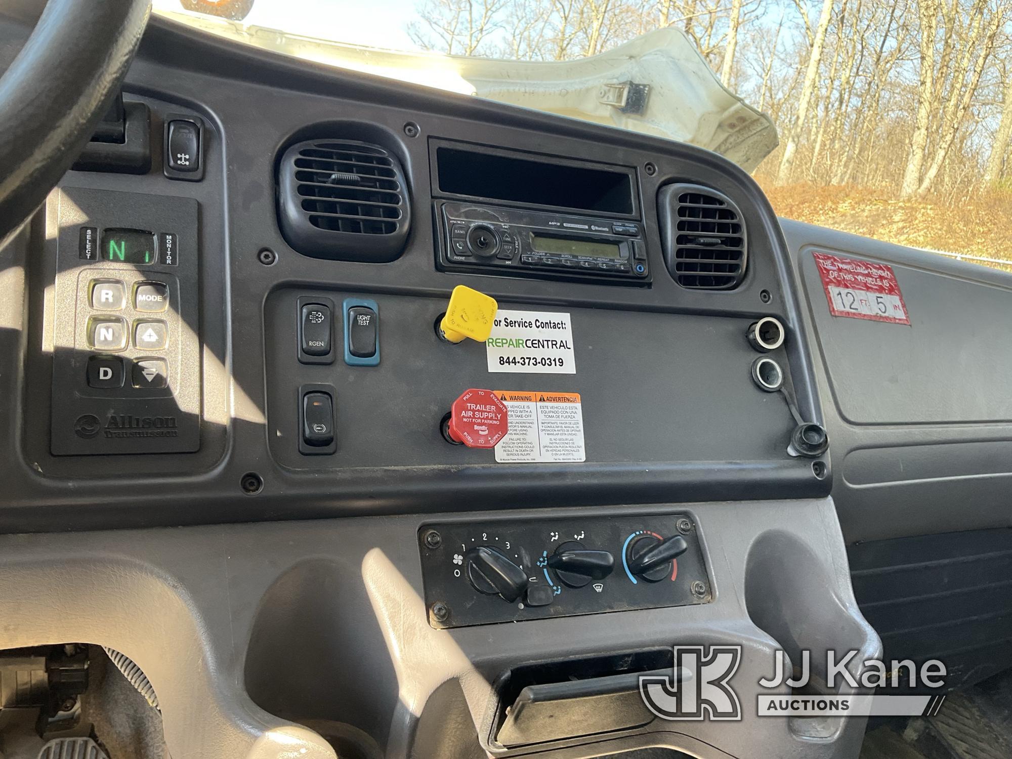 (Shrewsbury, MA) Altec DC47-TR, Digger Derrick rear mounted on 2017 Freightliner M2 106 Flatbed/Util