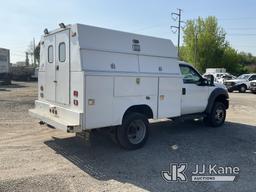 (Plymouth Meeting, PA) 2011 Ford F450 4x4 Enclosed Service Truck Runs Rough & Moves, Check Engine Li