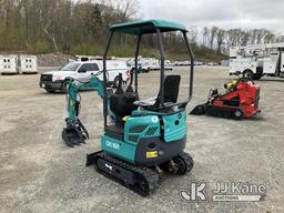 (Shrewsbury, MA) 2024 AGT QK16R Mini Hydraulic Excavator New/Unused, Engine Access Door Damaged