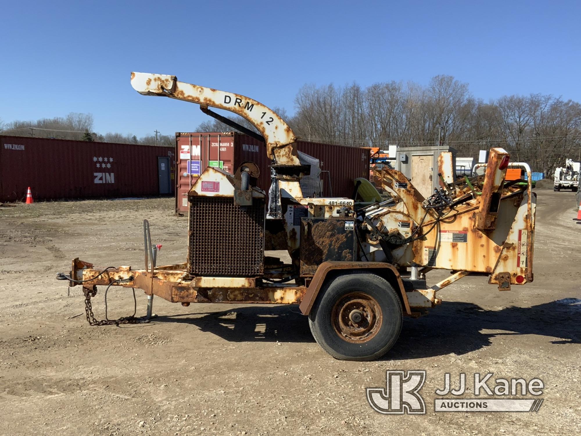 (Charlotte, MI) 2016 Altec DRM12 Chipper (12in Drum) Runs, Engine Noise, Jump to Start, No Key, Sell