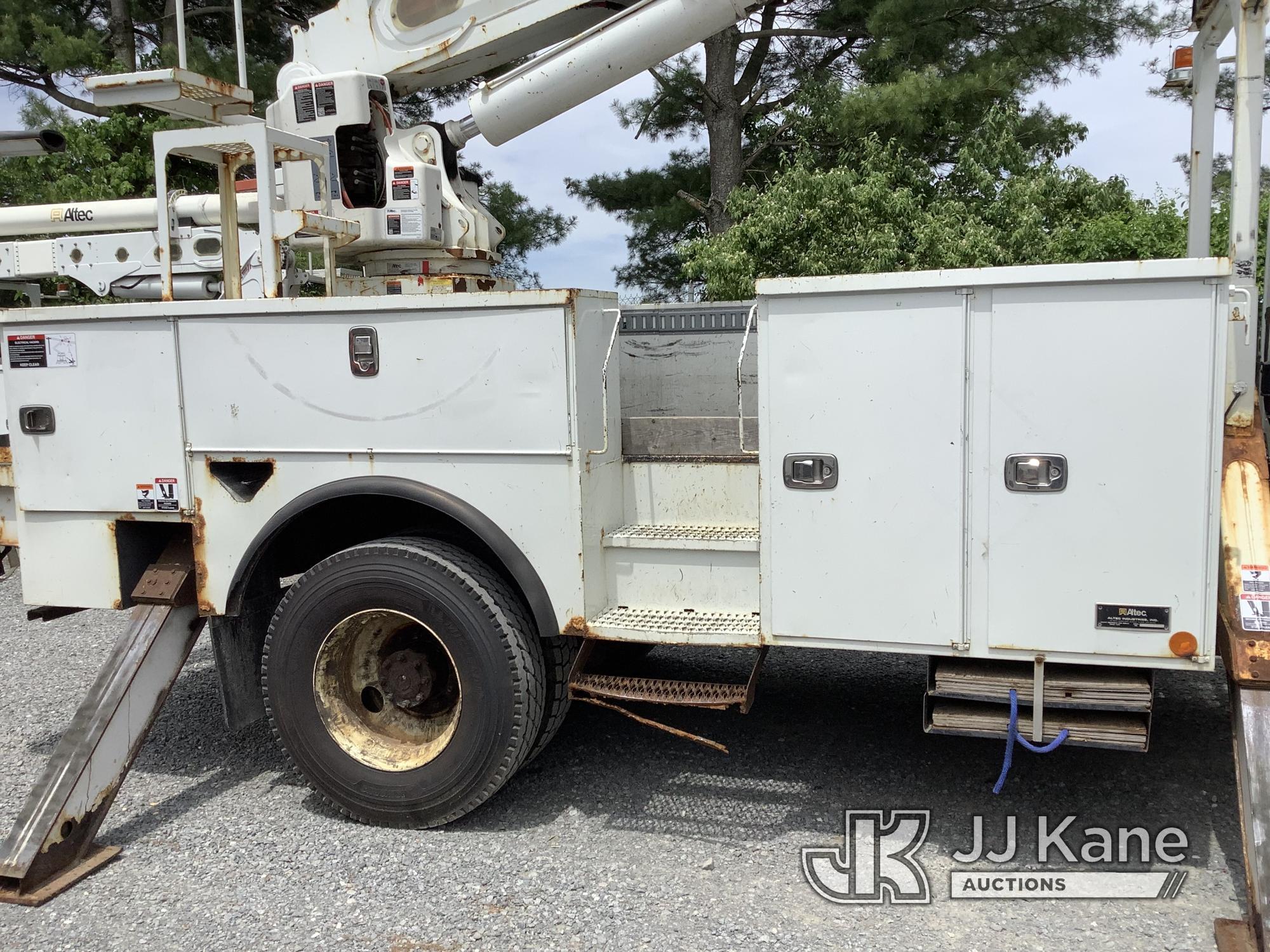 (Frederick, MD) Altec AN55E, Material Handling Bucket rear mounted on 2015 FREIGHTLINER M2-106 Servi