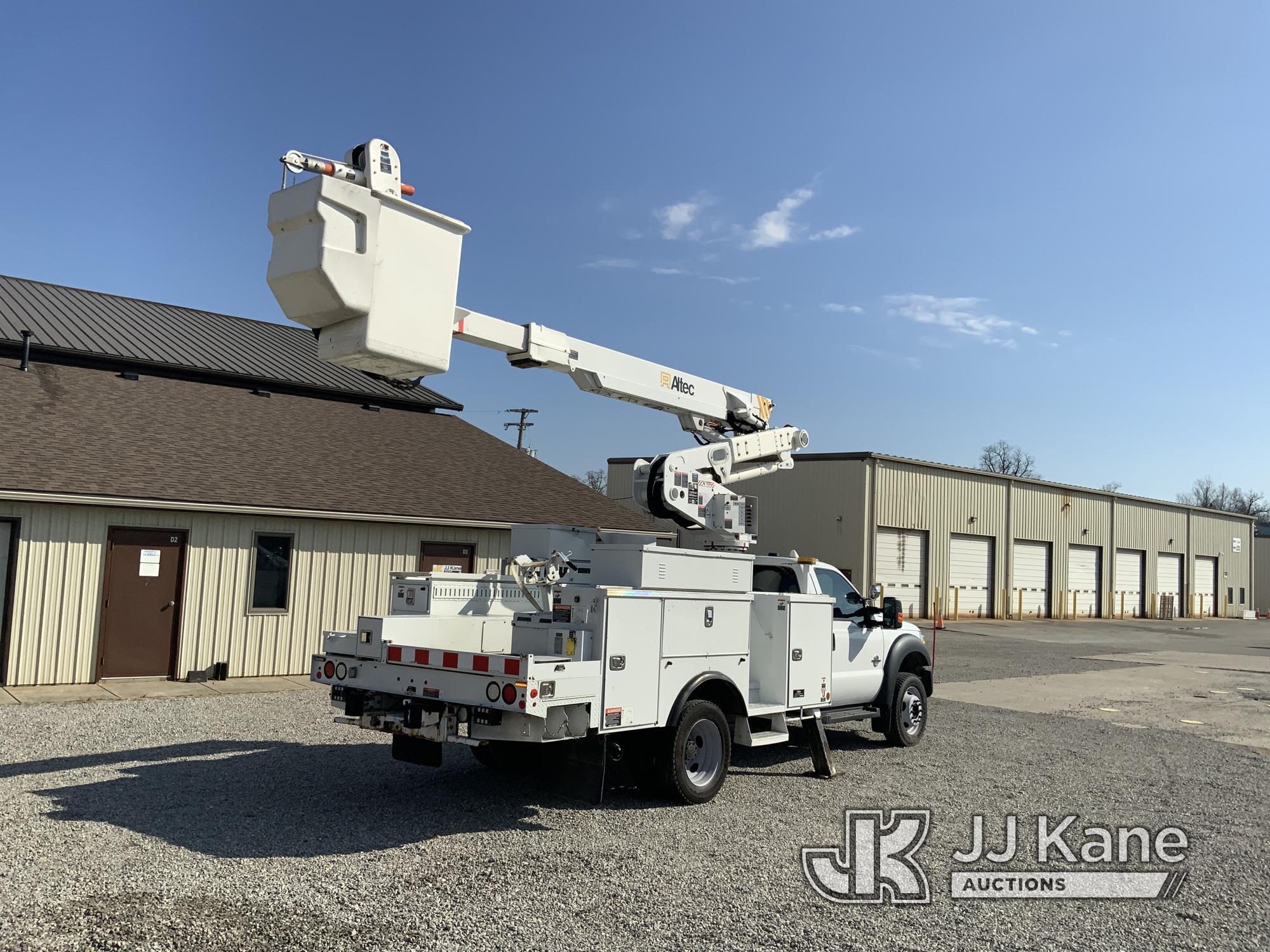 (Fort Wayne, IN) Altec AT40M, Articulating & Telescopic Material Handling Bucket Truck mounted behin