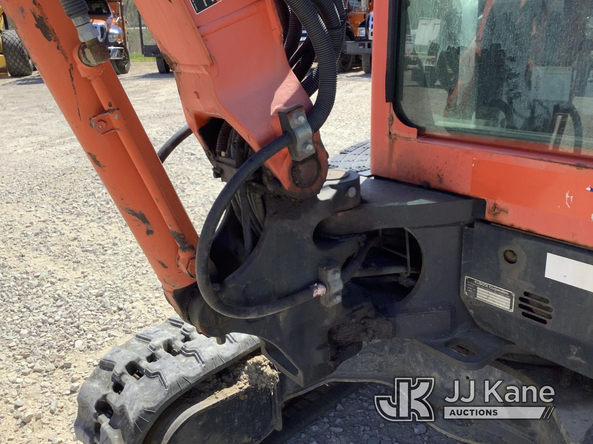 (Smock, PA) 2015 Kubota KX91-3 Super Series Mini Hydraulic Excavator Runs, Moves & Operates, Seller