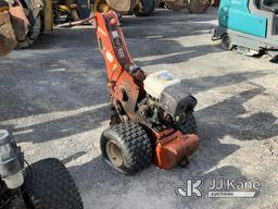 (Rome, NY) 2001 Ditch Witch 100SX Walk-Behind Cable Plow Not Running, Damaged, Missing Parts, Condit