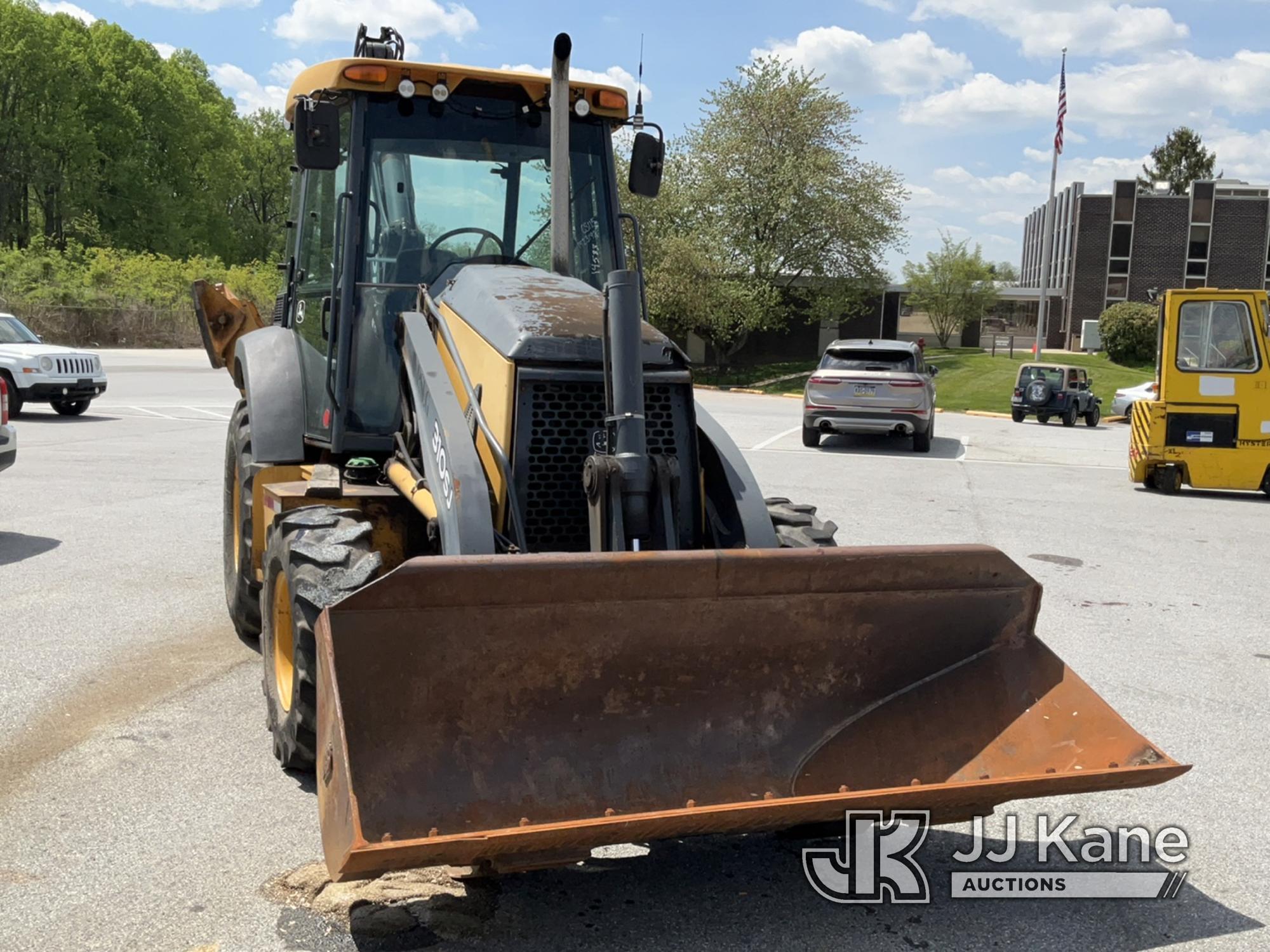(Chester Springs, PA) 2008 John Deere 310SJ 4x4 Tractor Loader Backhoe No Title) (Runs & Moves, Hyd