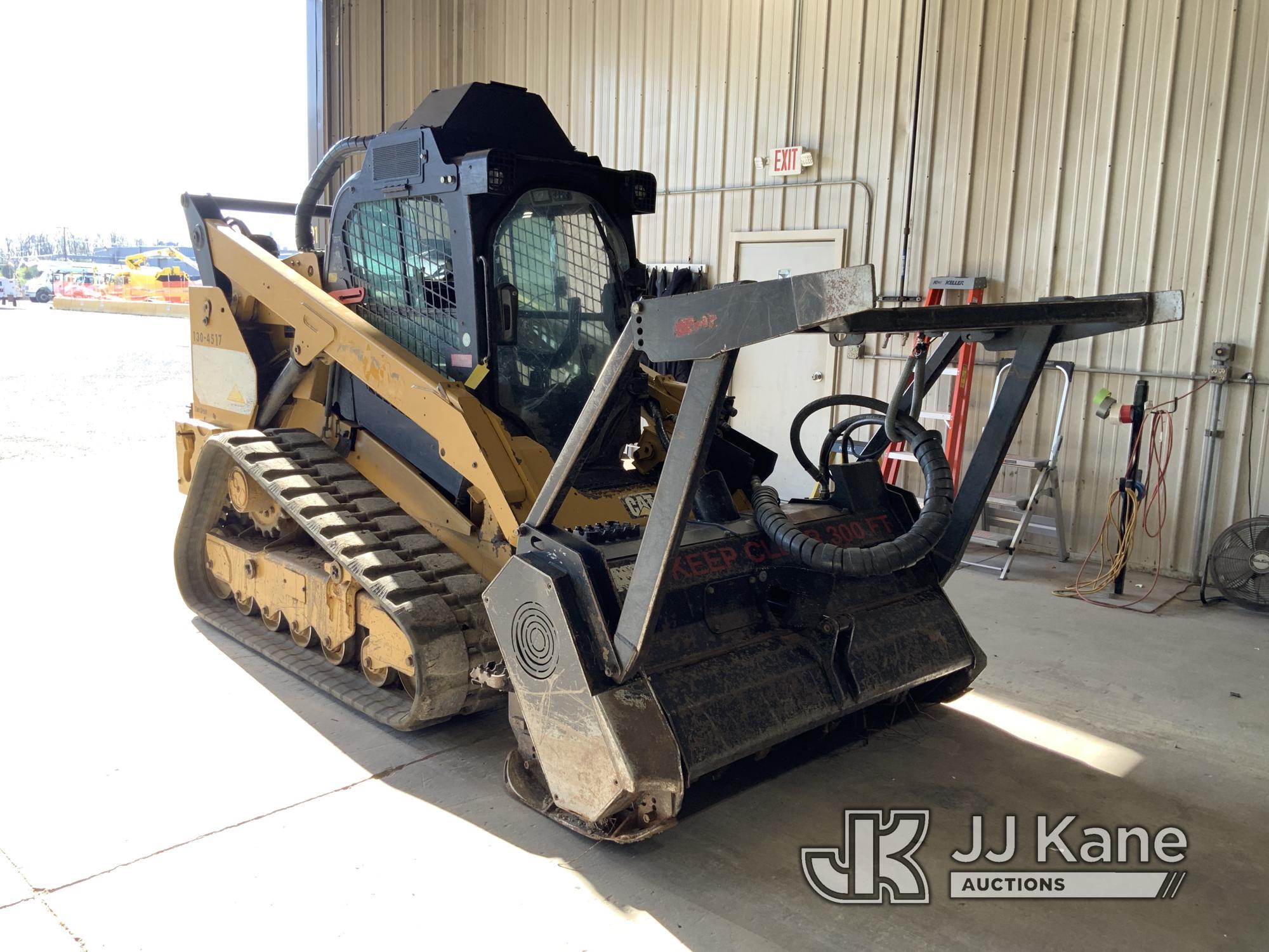 (Fort Wayne, IN) 2014 Caterpillar 299DXHP Tracked Skid Steer Loader Runs, Moves & Operates) (No Key)