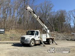 (Shrewsbury, MA) Altec DC47-TR, Digger Derrick rear mounted on 2017 Freightliner M2 106 Flatbed/Util