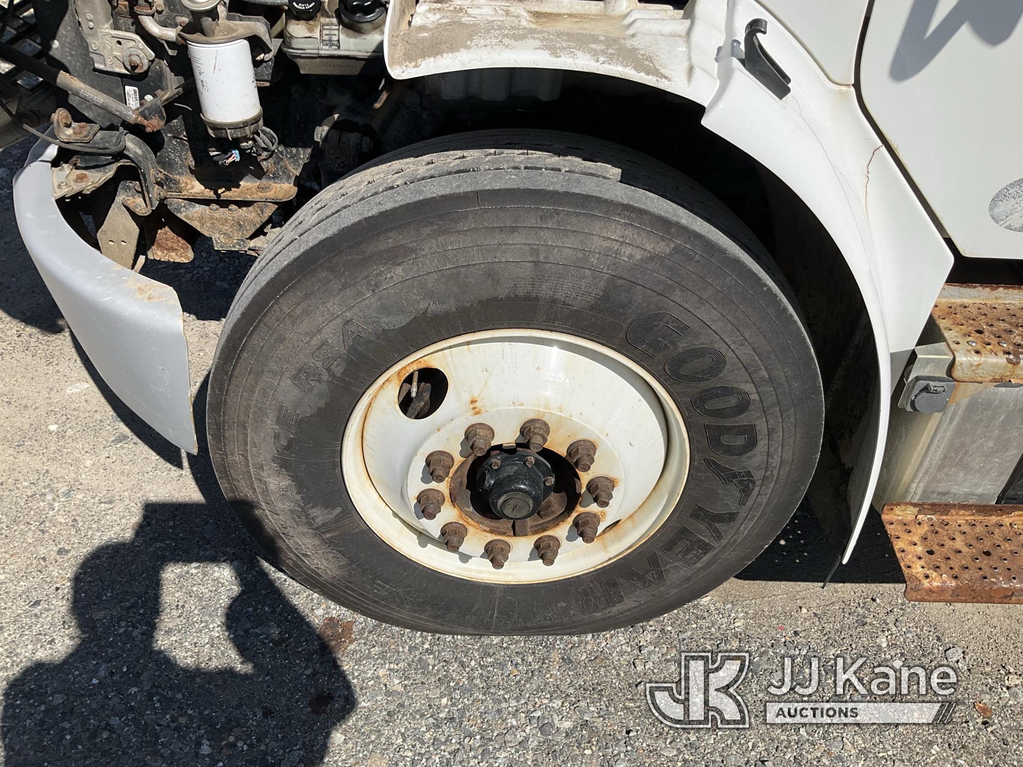 (Shrewsbury, MA) Altec DC47-TR, Digger Derrick rear mounted on 2017 Freightliner M2 106 Flatbed/Util