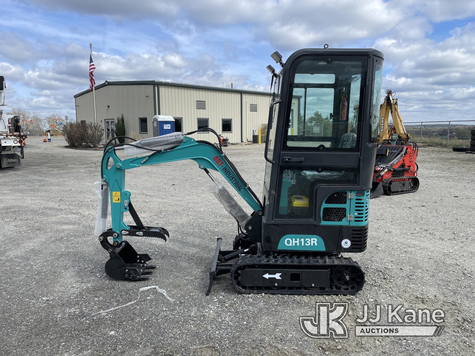 (Shrewsbury, MA) 2024 AGT QH13R Mini Hydraulic Excavator New/Unused