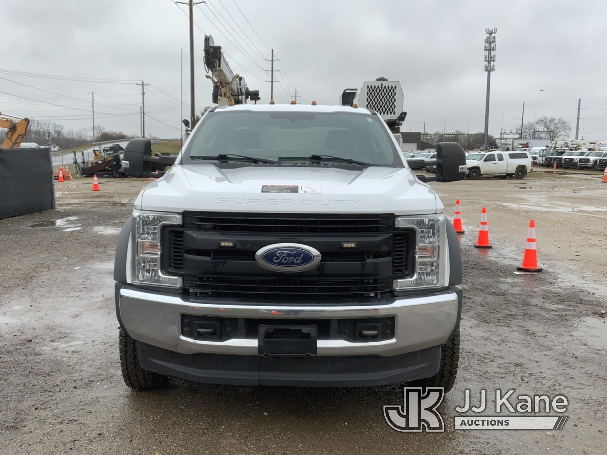 (Charlotte, MI) 2019 Ford F550 4x4 Mechanics Service Truck Runs, Moves, Crane Operates, Generator Co