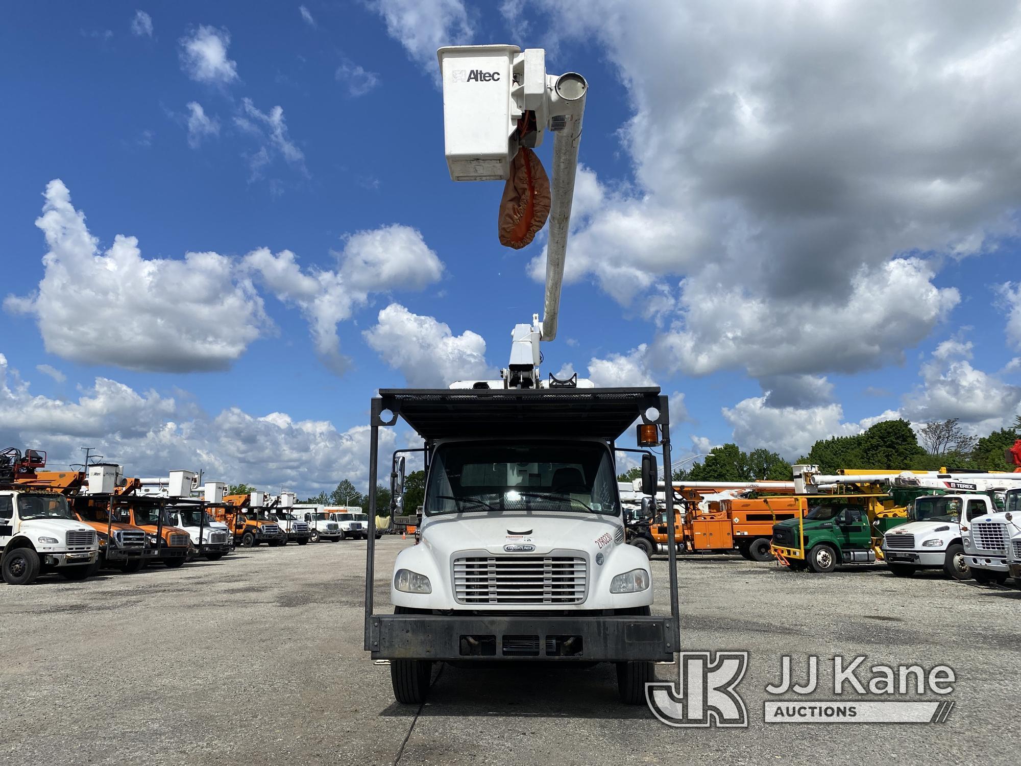 (Plymouth Meeting, PA) Altec LRV-56, Over-Center Bucket Truck mounted behind cab on 2012 Freightline