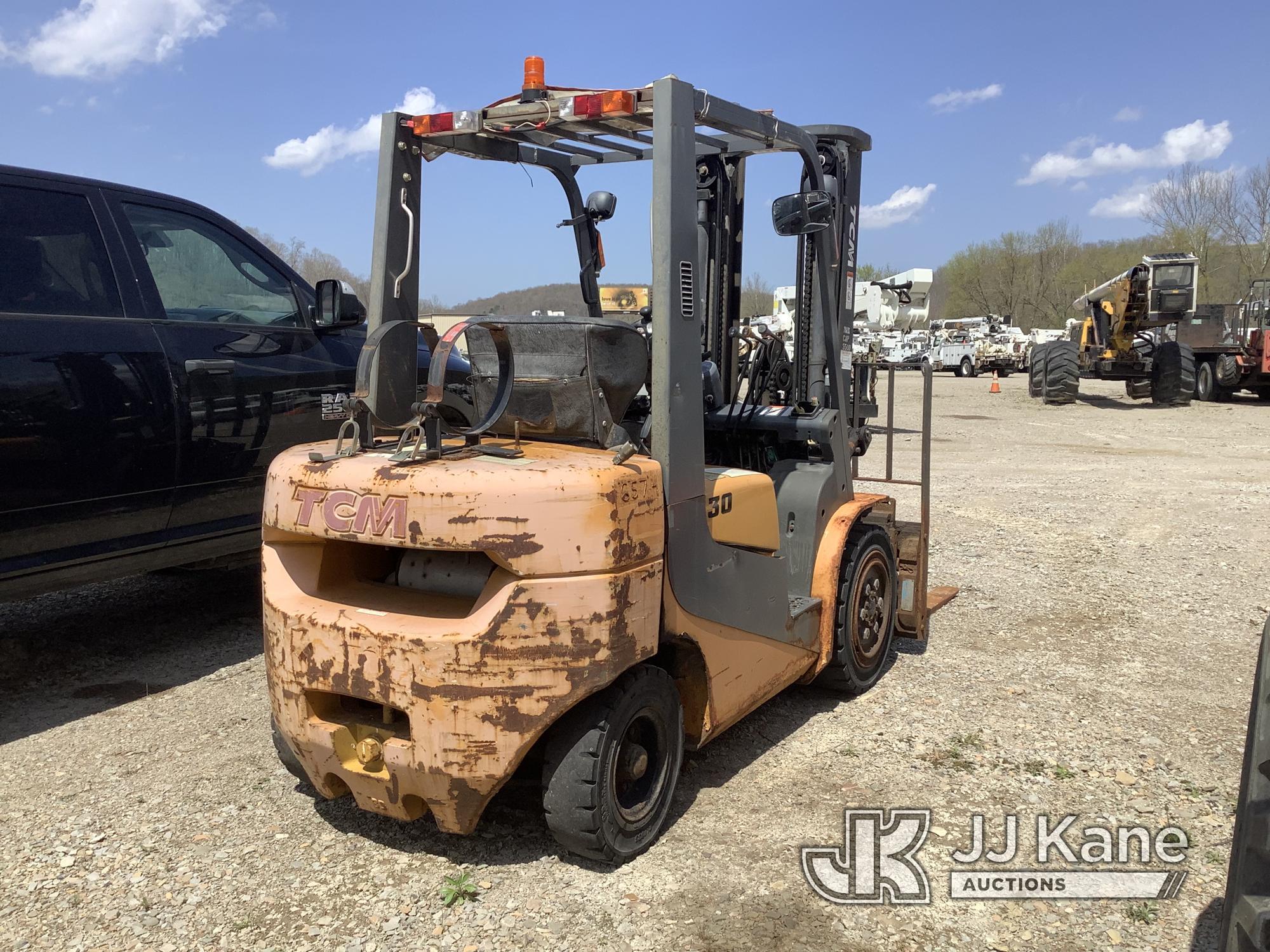 (Smock, PA) TCM FG30T7L Forklift Not Running, Condition Unknown