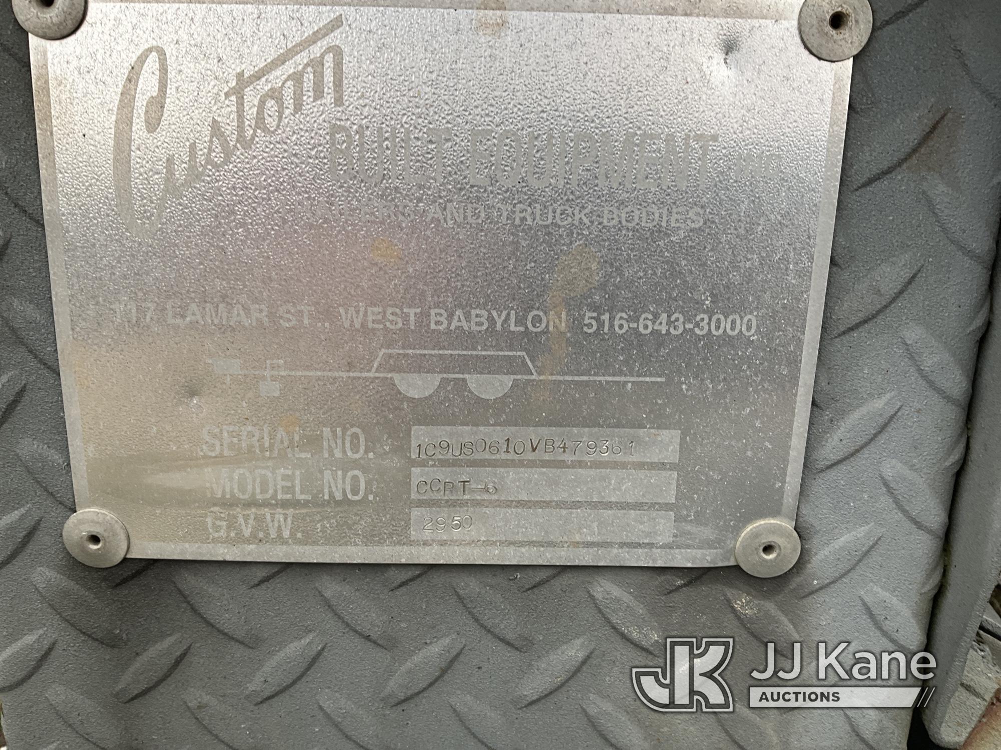 (Bellport, NY) 1997 Custom CCRT-6 Galvanized Rotating Reel Trailer No Title) (Note: Inspection & Rem