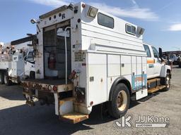 (Plymouth Meeting, PA) 2007 GMC C7500 Crew-Cab Enclosed Utility Truck Runs & Moves, Leaks Air, Body