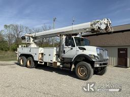 (Fort Wayne, IN) Altec D4065A-TR, Digger Derrick rear mounted on 2012 International 7400 T/A Utility