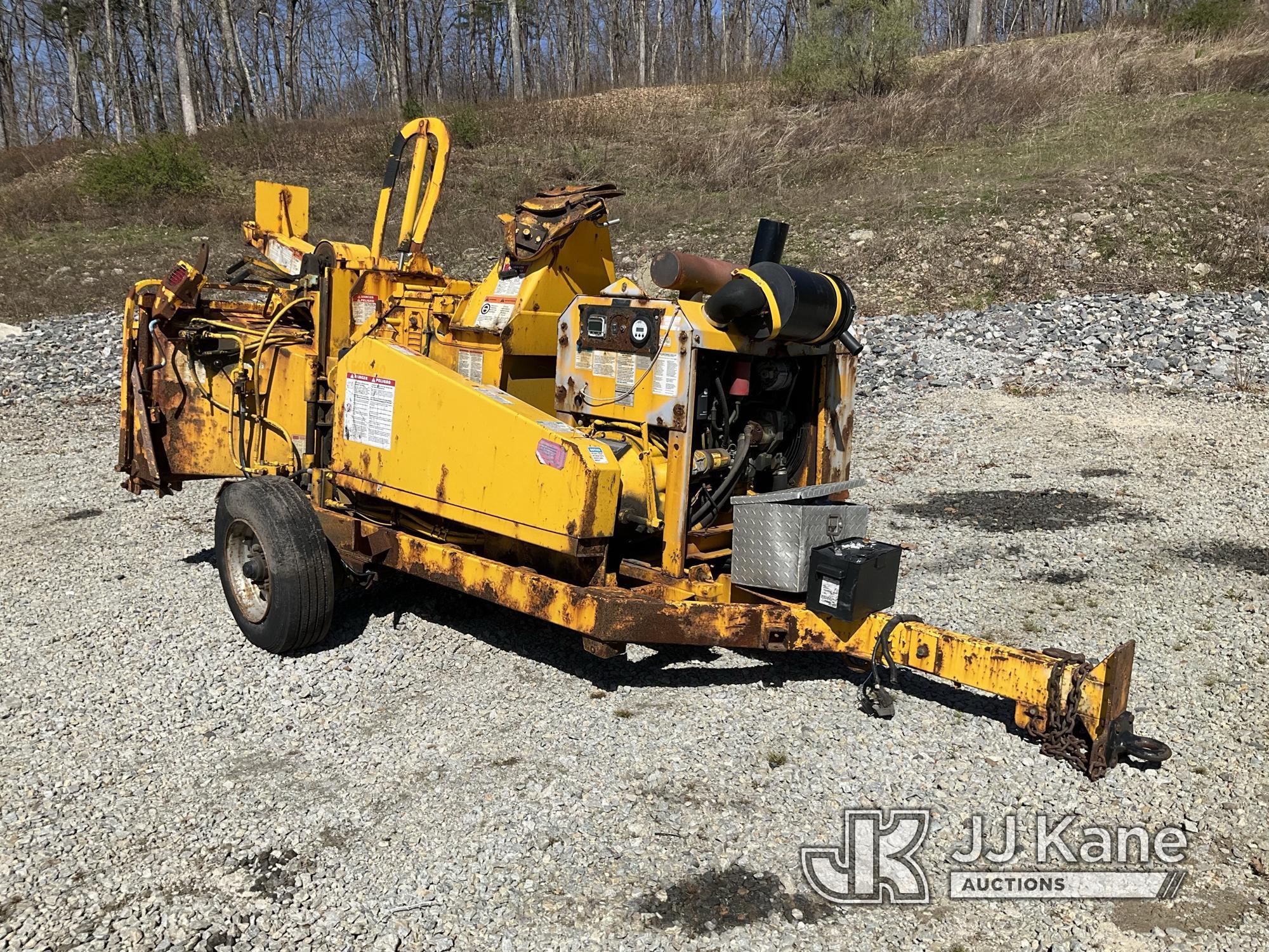 (Shrewsbury, MA) 2014 Bandit 1590XP Chipper (15in Drum), trailer mtd No Title) (Not Running, Operati